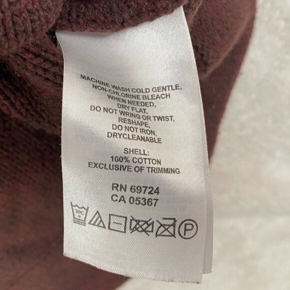 Columbia Men's Sweater XXL Brown 1/4 Zip Knit Pullover 100% Cotton - Picture 9 of 12